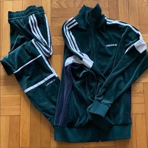 adidas Velour Tracksuit